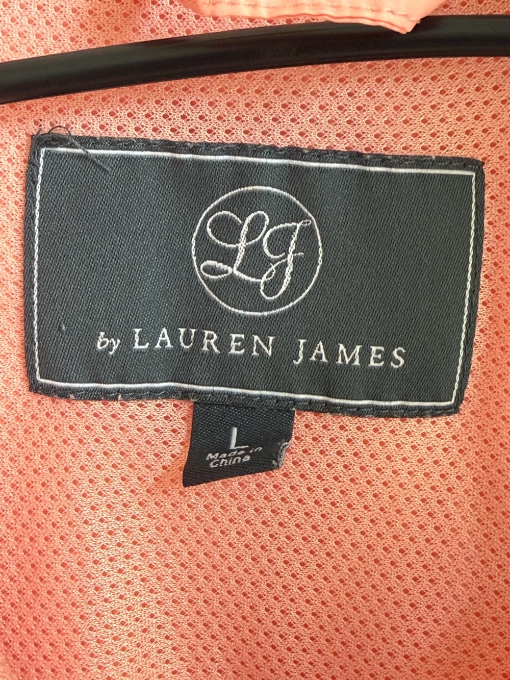 Lauren James Coral Reef Colorblock Anorak Windbreaker Jacket Pink Size Large - Picture 5 of 10